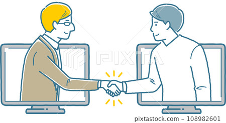 Image of online international exchange 108982601