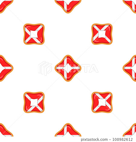 Pattern cookie with flag country Denmark in tasty biscuit 108982612
