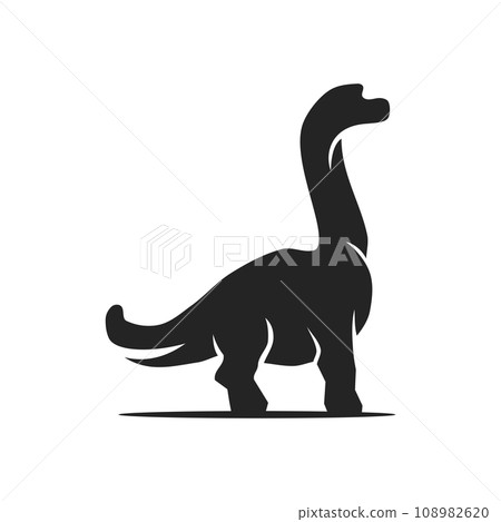 Brachiosaurus logo template Isolated. Brand Identity. Icon Abstract Vector graphic 108982620