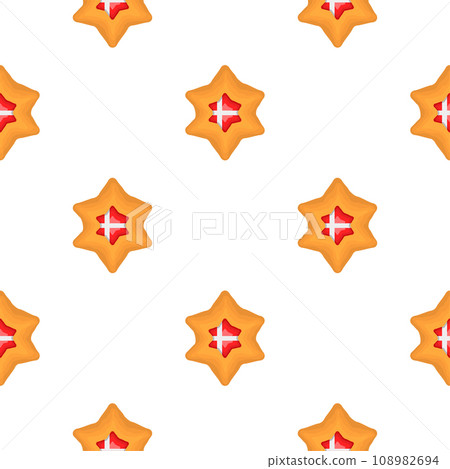 Pattern cookie with flag country Denmark in tasty biscuit 108982694