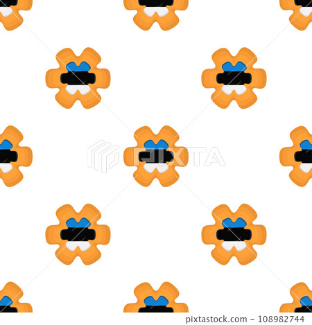 Pattern cookie with flag country Estonia in tasty biscuit 108982744
