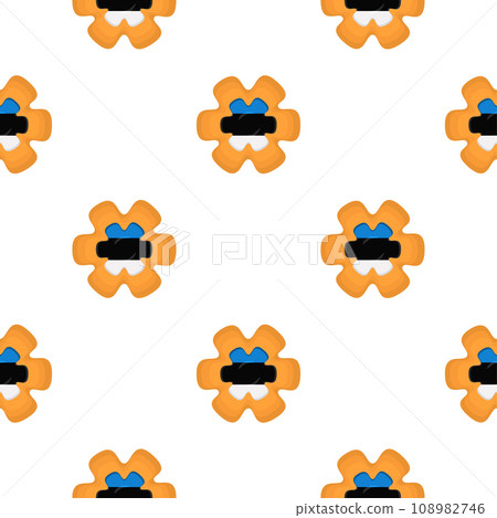 Pattern cookie with flag country Estonia in tasty biscuit 108982746