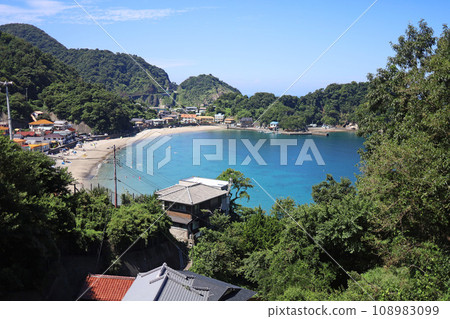 Iwachi Beach seen from above Iwachi Beach seen from above 108983099