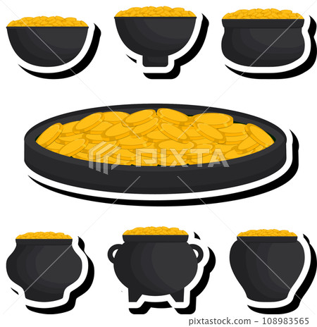 Beautiful illustration on theme of celebrating annual holiday St. Patrick's Day Beautiful illustration on theme of celebrating annual holiday St. Patrick's Day 108983565