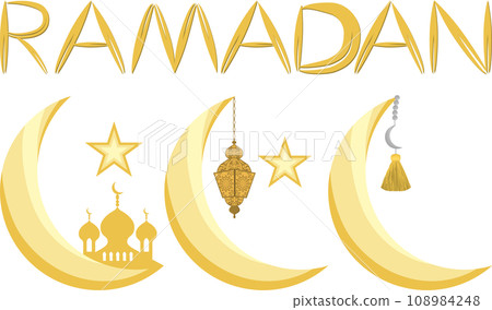Collection accessory for celebration holiday Ramadan Collection accessory for celebration holiday Ramadan 108984248