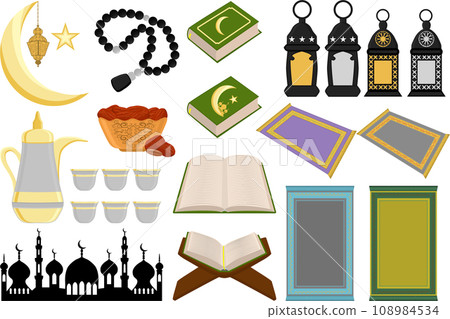 Collection accessory for celebration holiday Ramadan 108984534