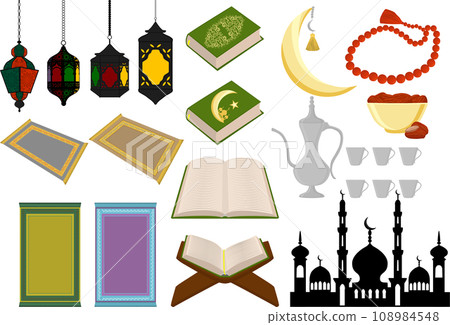 Collection accessory for celebration holiday Ramadan Collection accessory for celebration holiday Ramadan 108984548