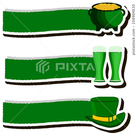 Beautiful illustration on theme of celebrating annual holiday St. Patrick's Day 108984630