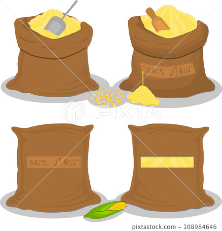 Set of big bags with natural product food Set of big bags with natural product food 108984646