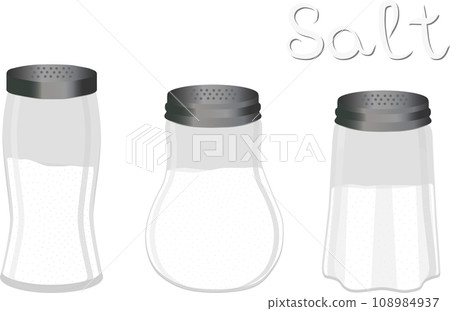 big set different types glassware filled salt big set different types glassware filled salt 108984937