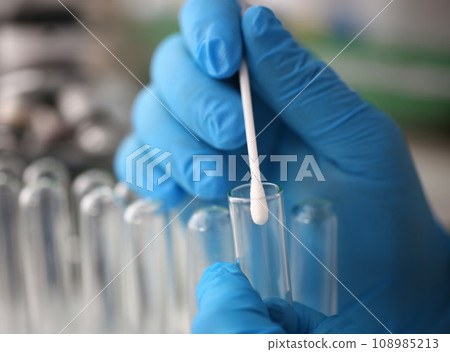 Forensic scientist conducting criminal Forensic scientist conducting criminal 108985213