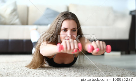 Wonderful lady pumping press 108985287