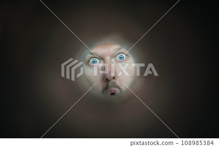Funny face of man Funny face of man 108985384