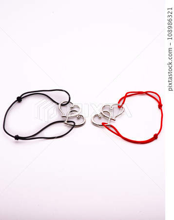 two pair bracelets are made of Korean rope and there two pair bracelets are made of Korean rope and there 108986321