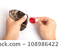 Natural butterfly on isolated white background. 108986422
