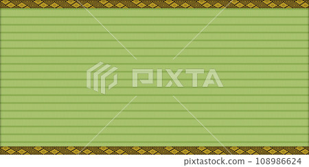 Tatami pattern illustration. The vector data tatami face and tatami edge patterns are registered as seamless patterns. 108986624