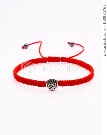 Collection of crystal gemstones bracelets on the table. Collection of crystal gemstones bracelets on the table. 108986762