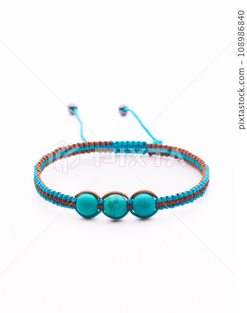 Natural stone multi-colored beaded bracelets 108986840