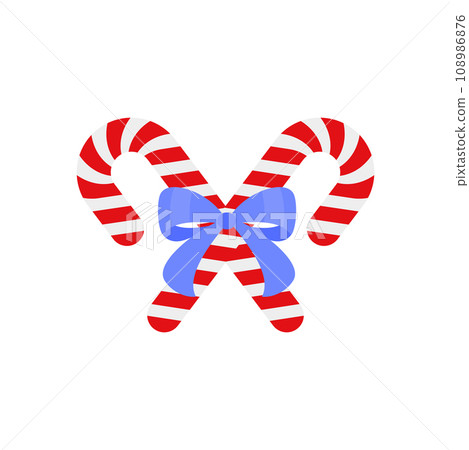 Christmas Candy Cane. Design element for door wreath 108986876