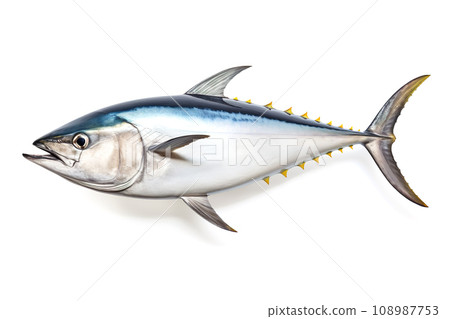 image of tuna on white background. Underwater Animals. Foods. 108987753