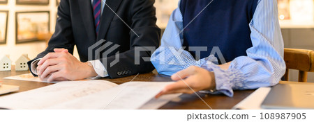 person negotiating business person negotiating business 108987905