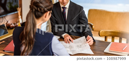 woman and man consulting 108987999