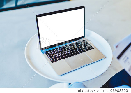 Digital netbook with copy space area for advertising area Digital netbook with copy space area for advertising area 108988200
