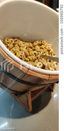 Olives in beautiful dishes in the assortment of a restaurant in one of the hotels in Turkey 108988792