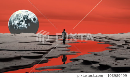 surreal absurd landscape. 108989499