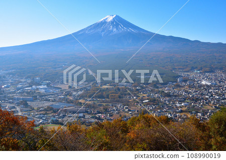 Autumn Mt. Fuji from Tenjoyama Park 108990019