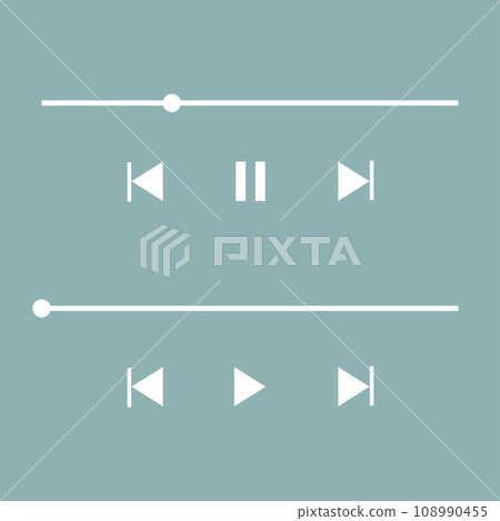 Seek bar control bar music/video player playback - Stock Illustration ...