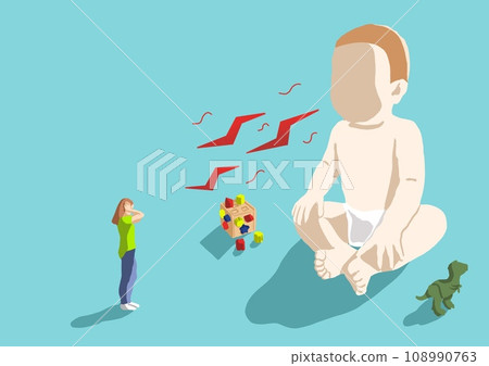 mother and cry baby mother and cry baby 108990763