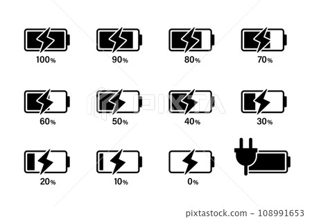 充電狀態圖示集 充電狀態圖示集 108991653