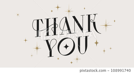 Thank You. Classic lettering 108991740