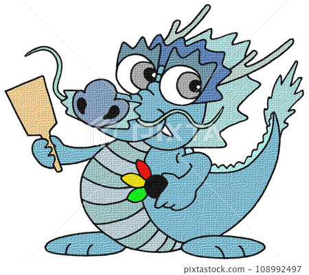 龍年賀年卡插畫 - Hanetsuki 108992497