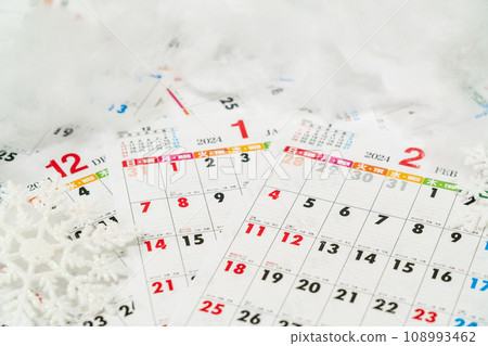 日曆冬季圖像 108993462