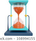 sand clock premium 3d illustration 108994155