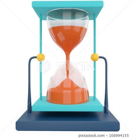 sand clock premium 3d illustration sand clock premium 3d illustration 108994155