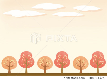 秋天樹木在秋天 秋天樹木在秋天 108994374