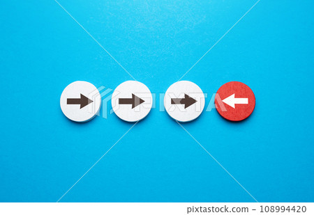 Resist. Change your opinion to the opposite. Achieve more with little effort. Quality over quantity. Hit the weak spot. Punch a hole in the unity and myth of the opponent's power. 108994420