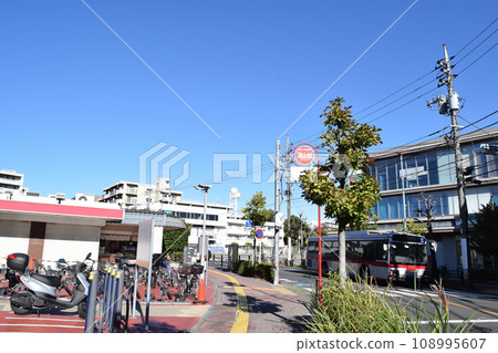 Cityscape in front of Kajigaya Station, Takatsu Ward, Kawasaki City 108995607