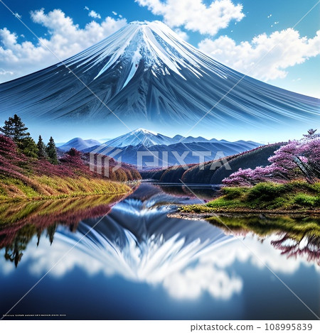 Snowy Mt. Fuji Snowy Mt. Fuji 108995839