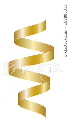 Golden Spiral Ribbon Element Golden Spiral Ribbon Element 108996319