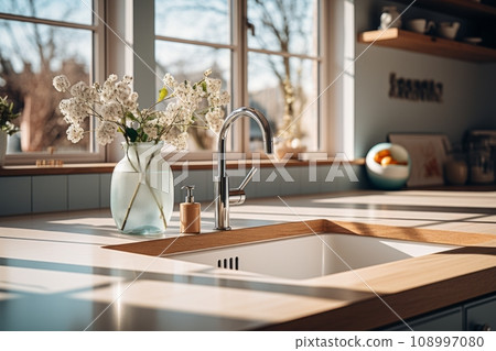 Kitchen sink and faucet Kitchen sink and faucet 108997080