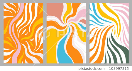 abstract colorful lines , texture vector background set 108997215