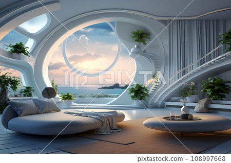 Room interior from the future Room interior from the future 108997668