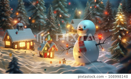 snowman for christmas 108998148