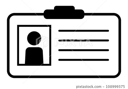 Employee ID icon - Stock Illustration [108999375] - PIXTA