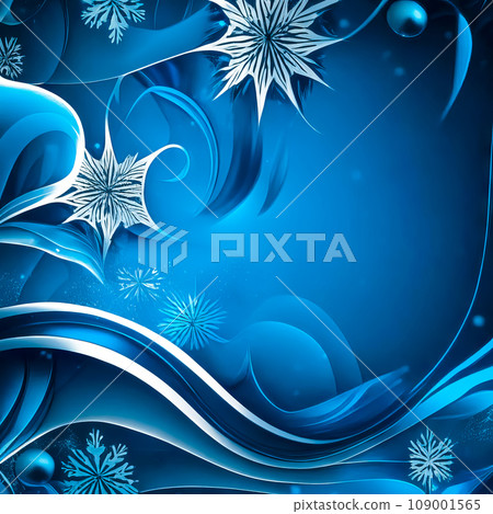 New Year blue background, New Year card 109001565