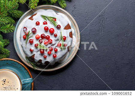 Delicious Christmas cake, a festive holiday treat Delicious Christmas cake, a festive holiday treat 109001652
